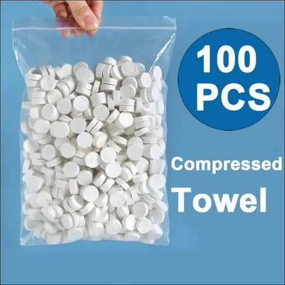 100PCS Compressed Towel Soft Disposable Coin Tissue Portable Mini - Other