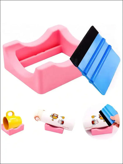 1pcs Silicone Cup Cradle for Tumblers with Built-in Slot Vinyl Decals - Other
