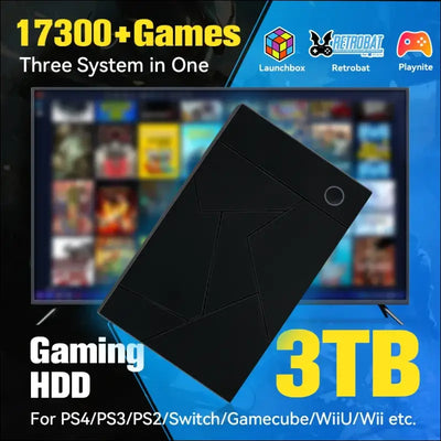 3TB Portable Gaming HDD LaunchBox/Retrobat/Playnite Retro Game Console - Other