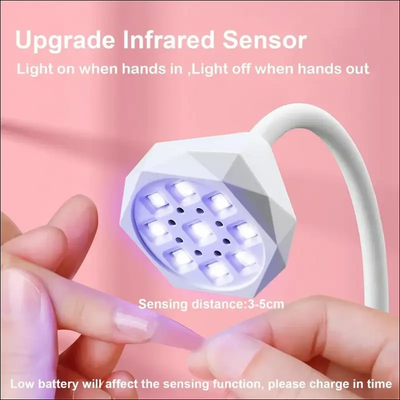 A67I UV LED Nail Lamp Cordless Fast Curing Rechargeable Gooseneck - Other