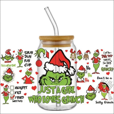 Green Ghost Monster 16OZ UV DTF Cup Wraps Transfer Stickers DIY Custom - Other