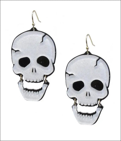HALLOWEEN THEME SKULL SKELETON EARRING - Jewelry & Watches