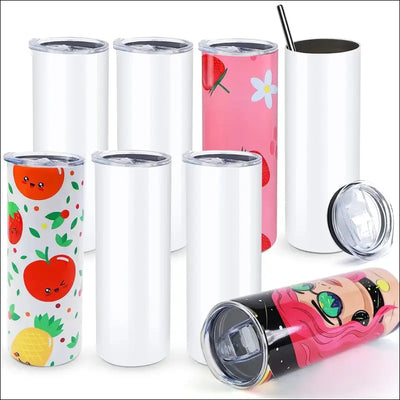 HTVRONT 8pcs/4pcs 20 OZ Sublimation Tumblers Skinny Straight Sublimate - Other