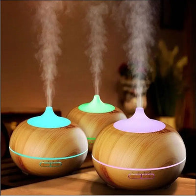 Mistyrious Essential Oil Humidifier Natural Oak Design With Easy - Tech Accessories
