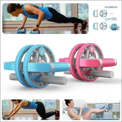 Multifunctional Abdominal Wheel Pull Strap Gym Fitness Training Set - Equipment & Accessories