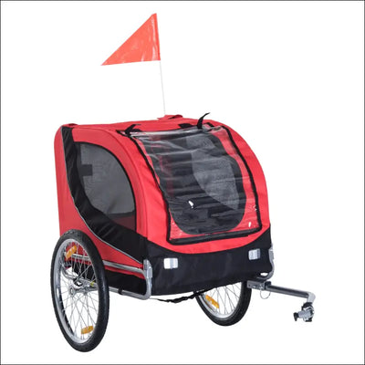 PawHut Pet Bike Trailer Cart Bicycle Dog Cat Travel Carrier - Home & Garden