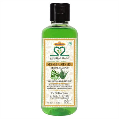 S2M KHADI HERBAL Neem Aloevera Shampoo - 210ML / NA - Bath & Beauty