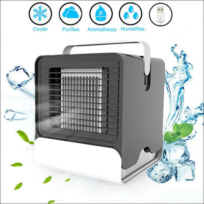 USB Mini Negative Ion Cool Fan Air Conditioner - Tech Accessories